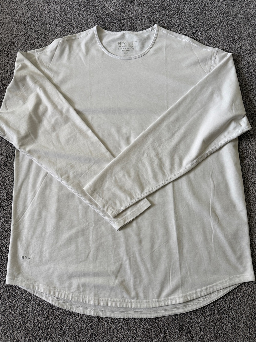 BYLT Premium Basics Long Sleeve Crew Neck Shirts - Picture 2 of 4
